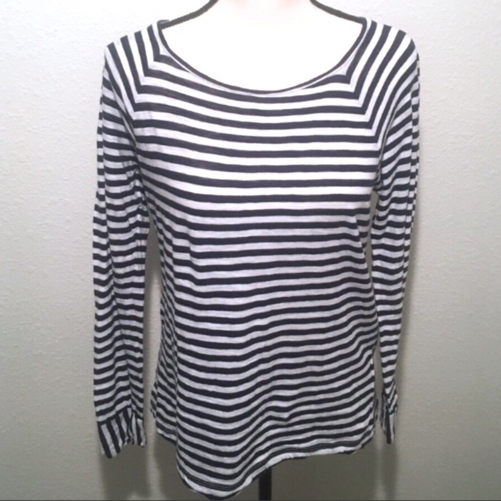 J. CREW Striped Long-Sleeve Top